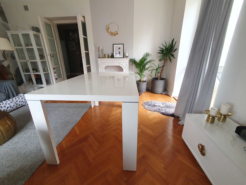 Stół do jadalni, MDF Biały 140x90 cm - używany