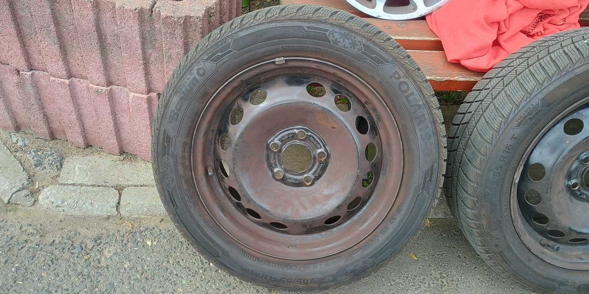 Kola zimowe: felgi 5x108 Volvo + opony Barum 205/55R16 T komplet 4