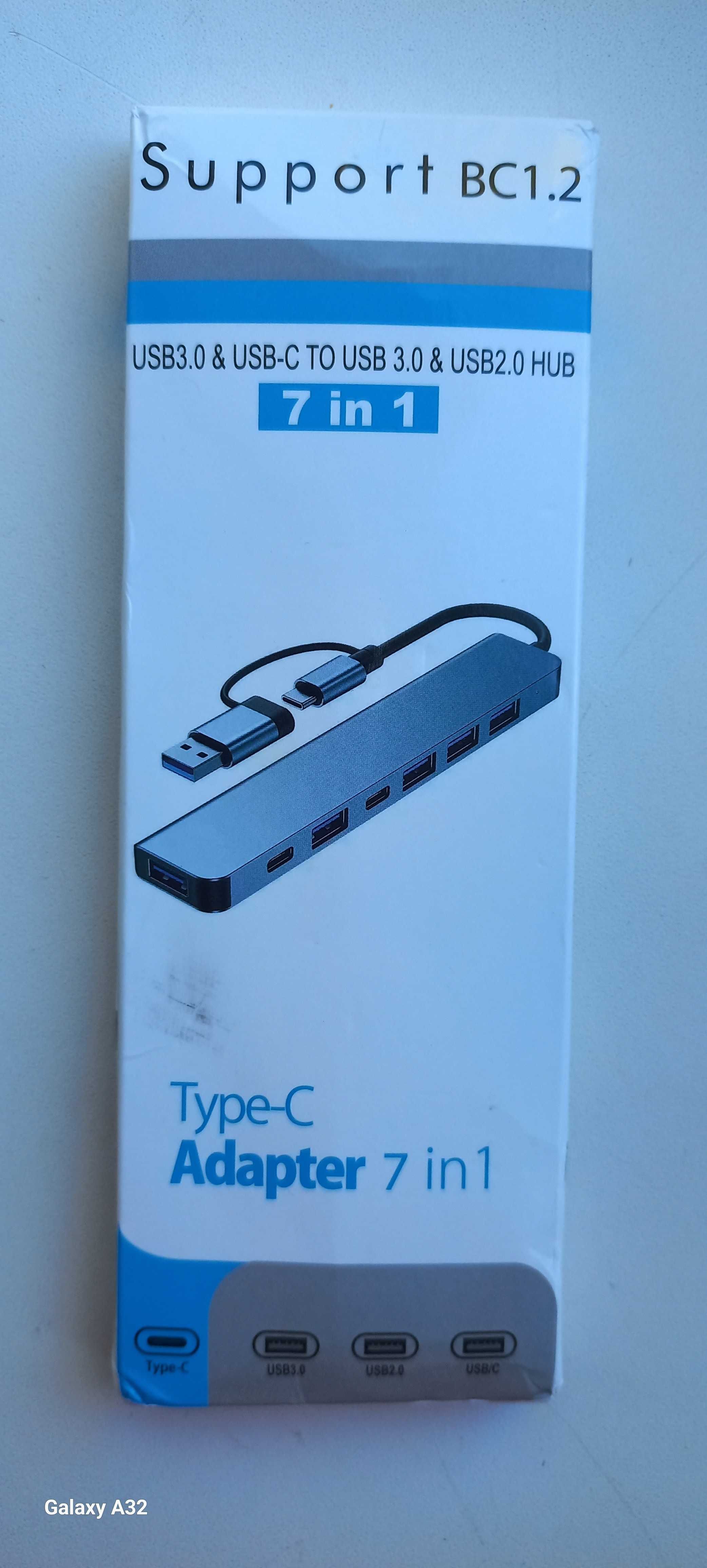 Концентратор с двойным интерфейсом USB A и USB C