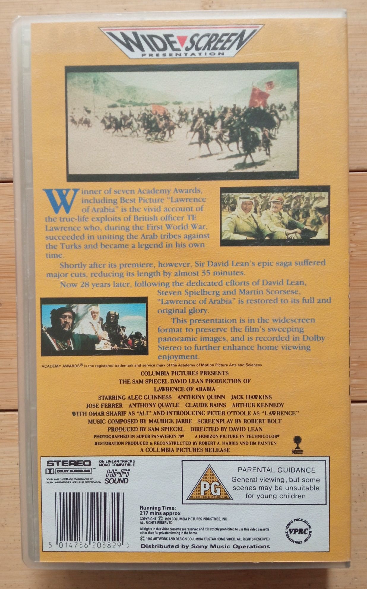 Lawrence of Arabia (Lawrence z Arabii) VHS
