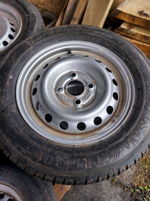 Koła do przyczepki 155/70r13 4x100 Rosava Triangle jak nowe