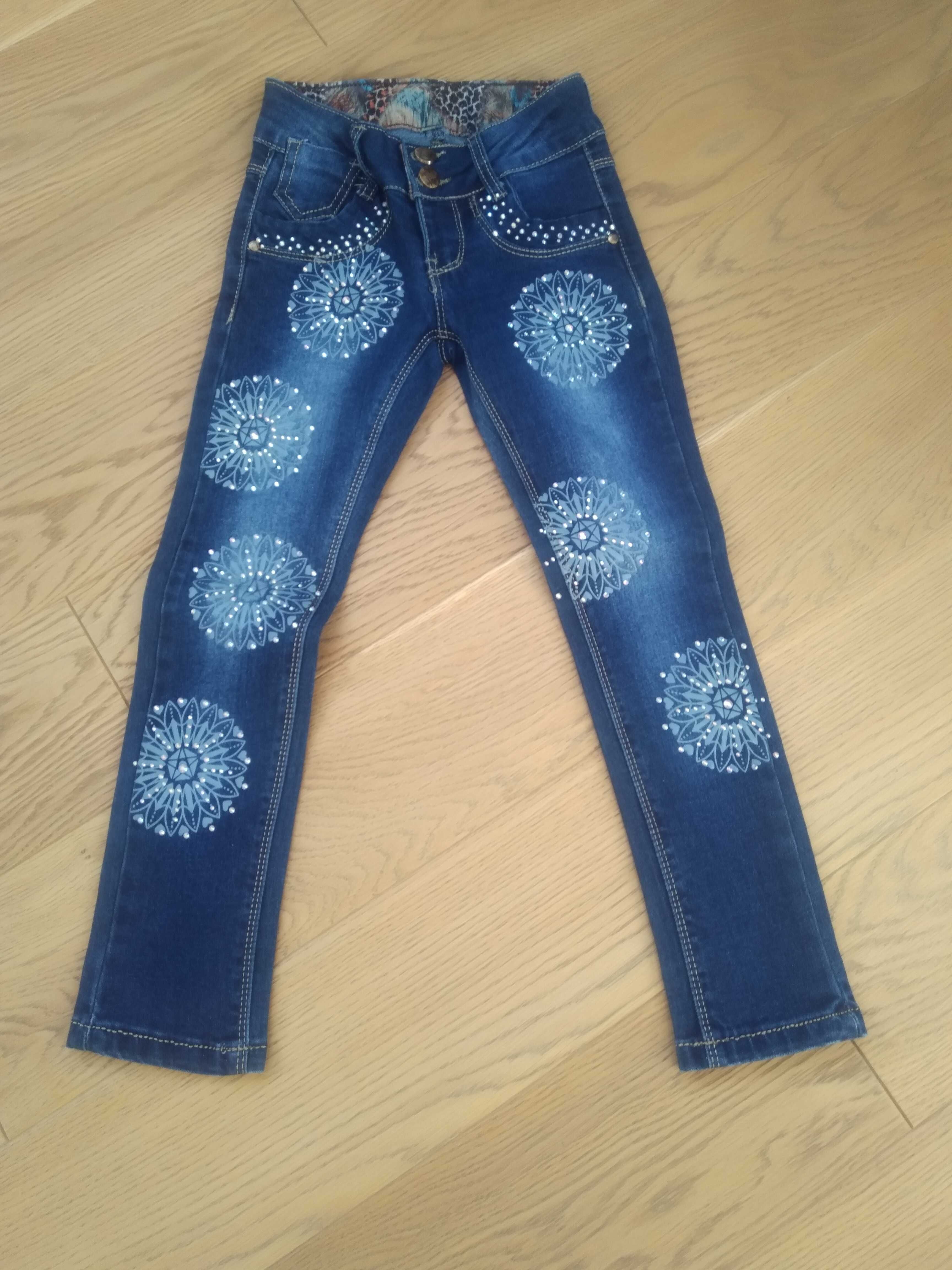 Spodnie jeansowe dziewczęce rozmiar 122