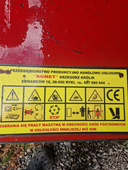 Kosiarka, rozdrabniacz, mulczer, tłuka.