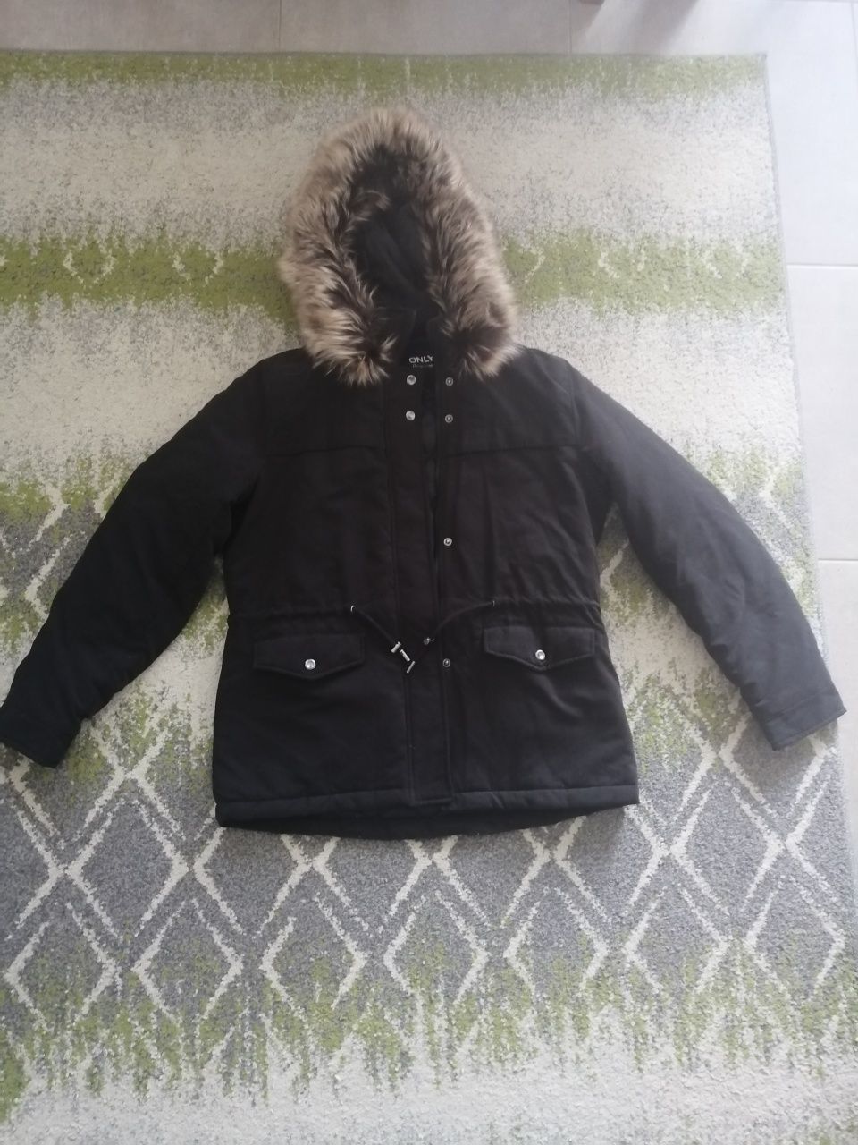 Nowa czarna kurtka parka jesienno zimowa Only
