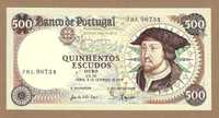 Notas nota de escudos 500$00 D. João II 1979