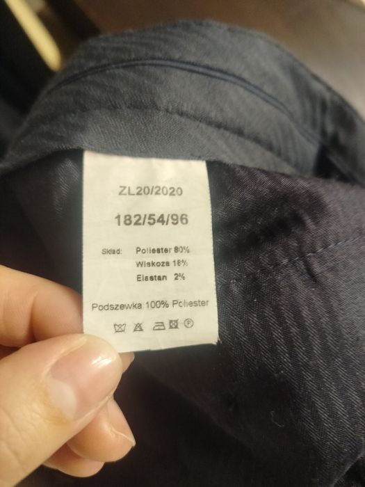 Garnitur w kratę na 180 cm