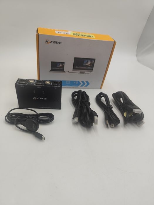 kceve kvm switch 2x pc na 2 monitory