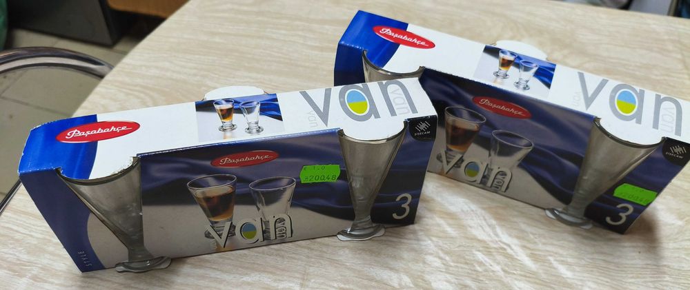 Conjunto 6 calices de licor Pasabahce, novos