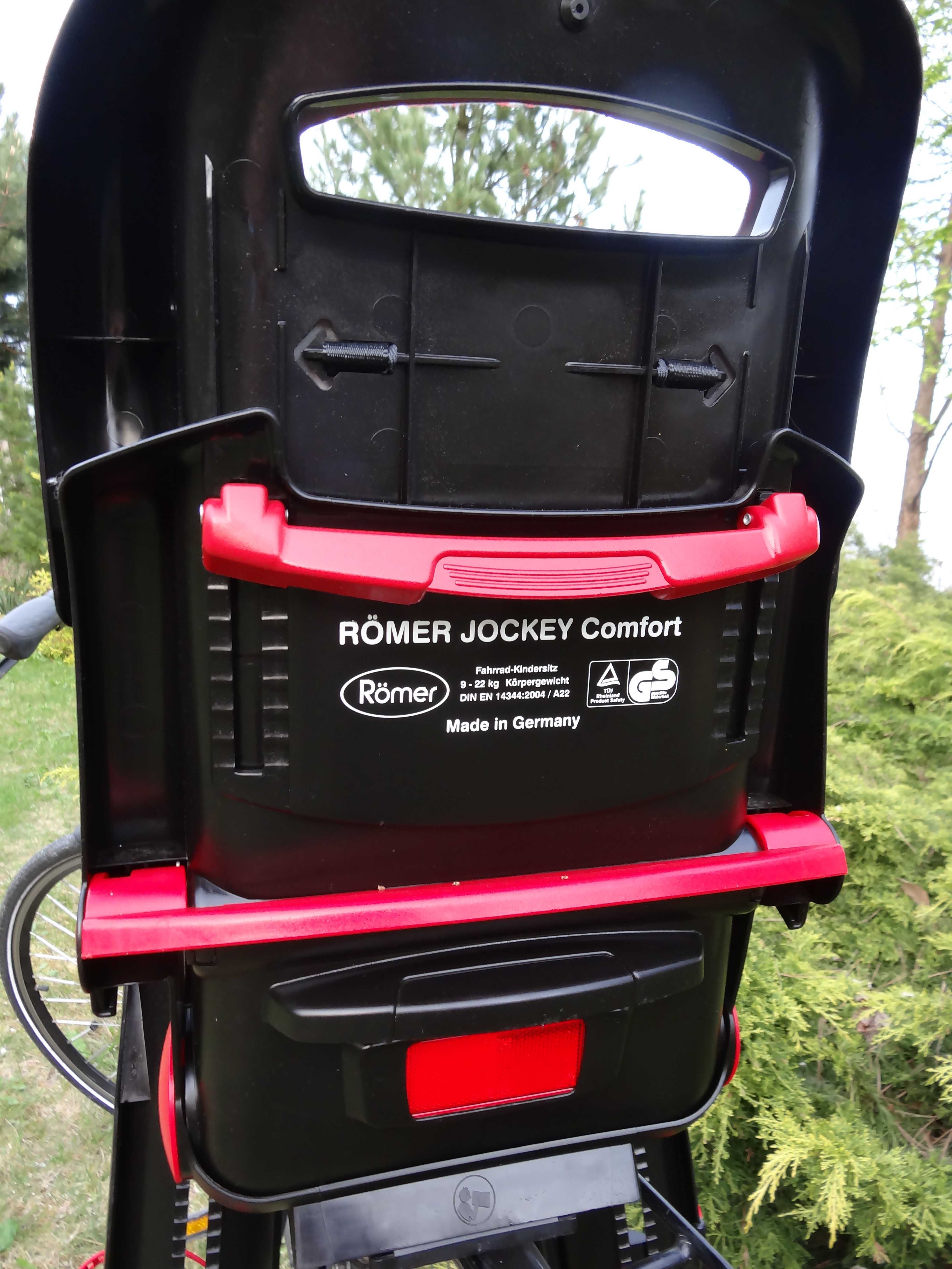 Fotelik rowerowy Romer Jockey Comfort 9-22 kg 9-m-cy do 5 lat + KASK