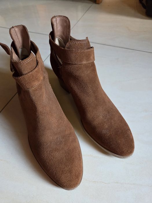 Brazowe botki Ryłko 38