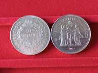 Moedas em prata França (1864 a 1979):