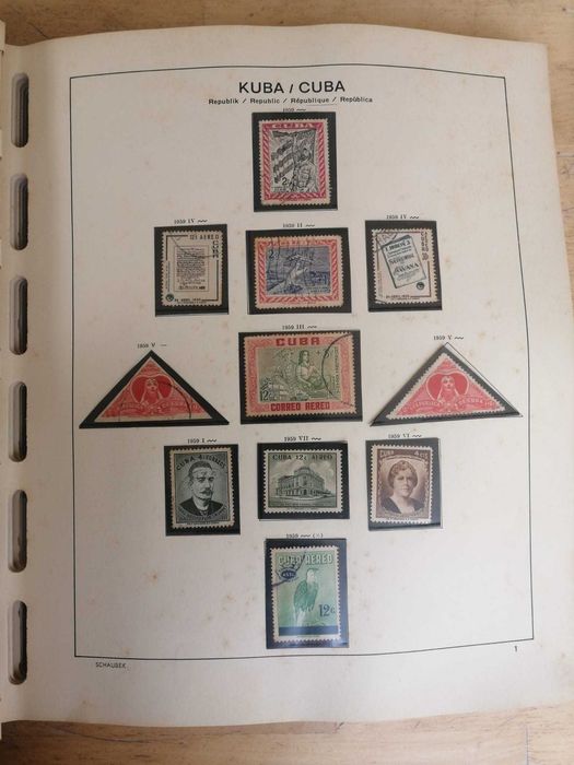 Coleção de Selos CUBA de 1959 a 1969