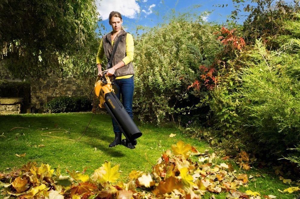 Dmuchawa Odkurzacz do Liści Riwall 3200W z Rozdrabniaczem 45L