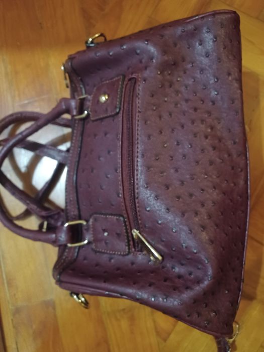 Bolsa mala de mão bordeaux