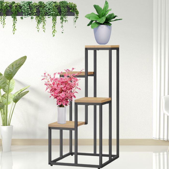 KWIETNIK REGAŁ NA KWIATY ROŚLINY Stojak Półki Organizer na kwiaty Loft