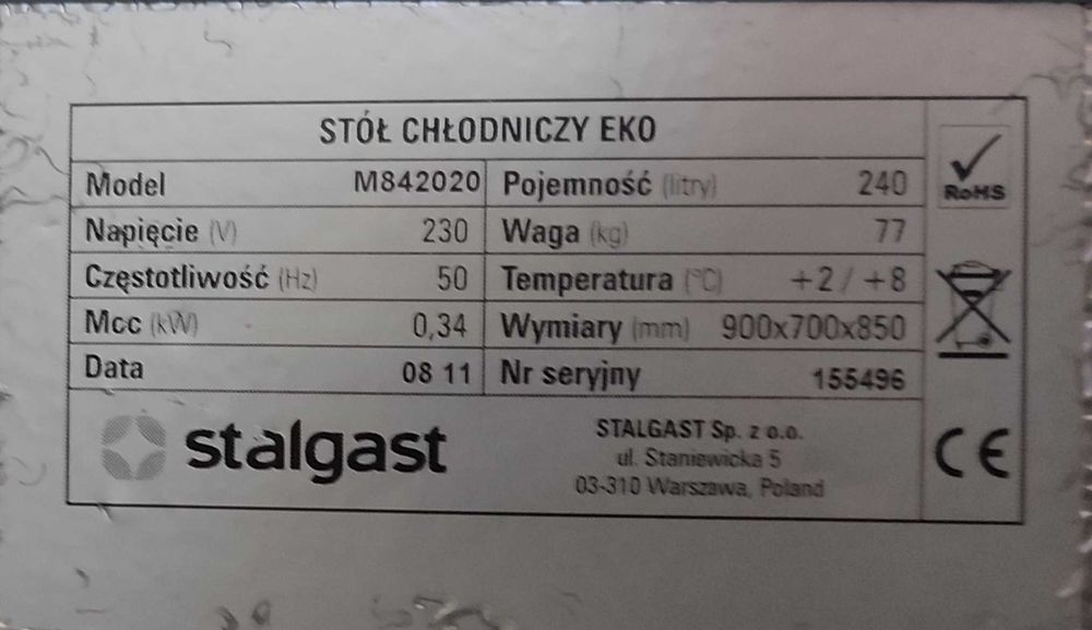 Lada chłodnicza - lodówka na kółkach 3x GN 1/1, chłodnia wystawowa FV