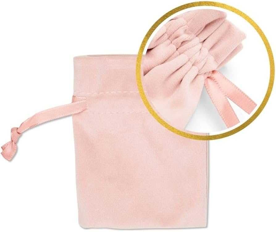 Soul Projekt welurowe woreczki na biżuterię Rose Pink 10 szt. 7x9 cm