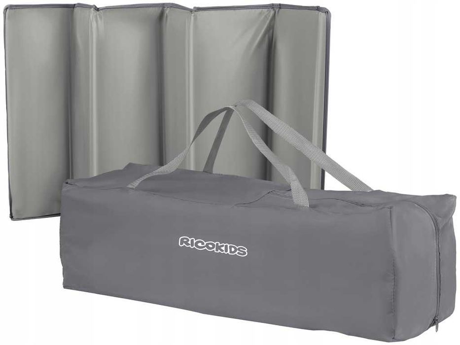 ŁÓŻECZKO Turystyczne PREMIUM Składane Kojec Akcesoria RICOKIDS Łóżko