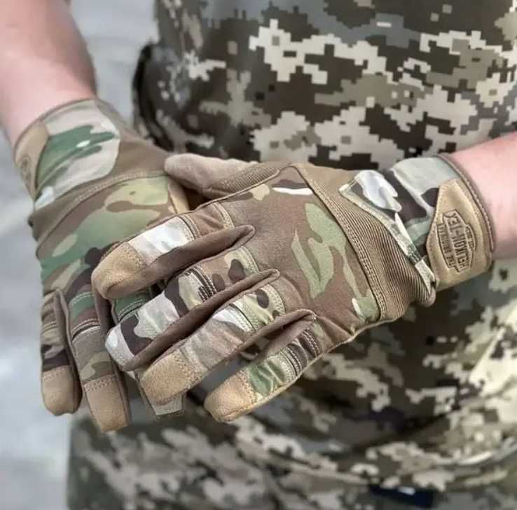 Перчатки Helikon-tex RANGE TACTICAL мультикам тачскрин рукавиці міцні