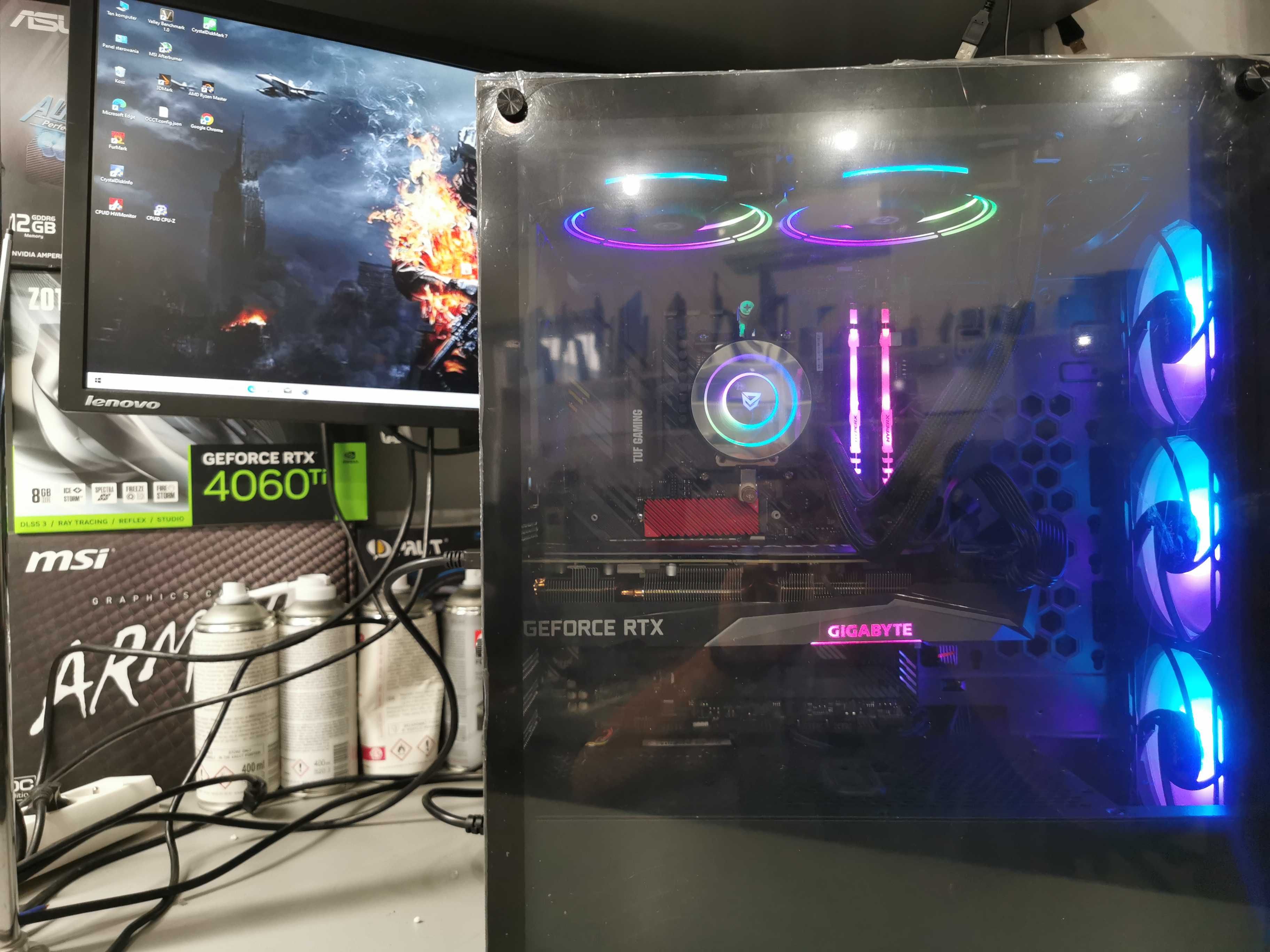 Komputer do gier I5-12400/Rx 5700xt 8GB/32GB RAM/500GB NVMe