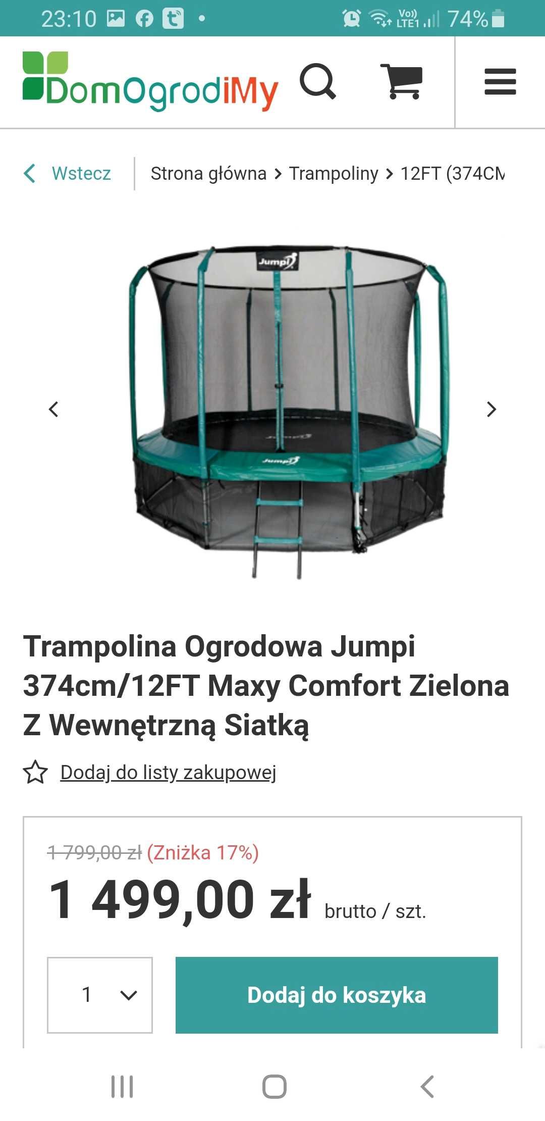 Trampolina Tima Sport