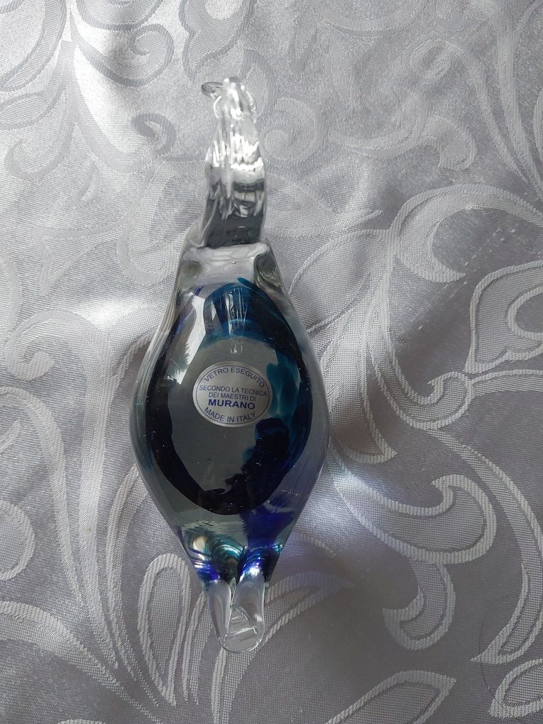 Szklany ptak łabędź Murano