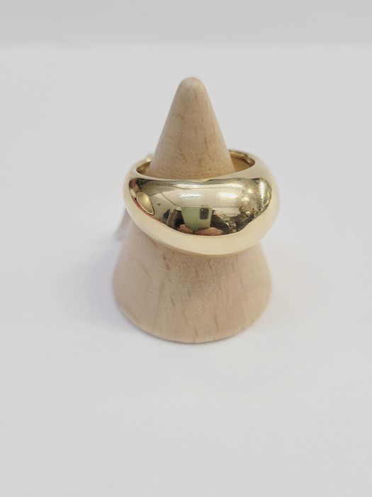 Złoty pierścionek    rogalik  gładki  próba 585 Sklep