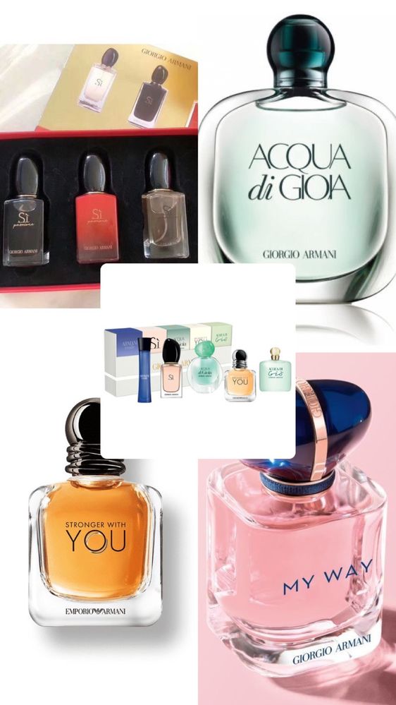 Armani Si Passion Stronger with you gioia gio code my way