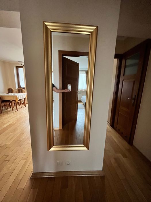 Nowe lustro Ars Longa złota rama 144x54 cm