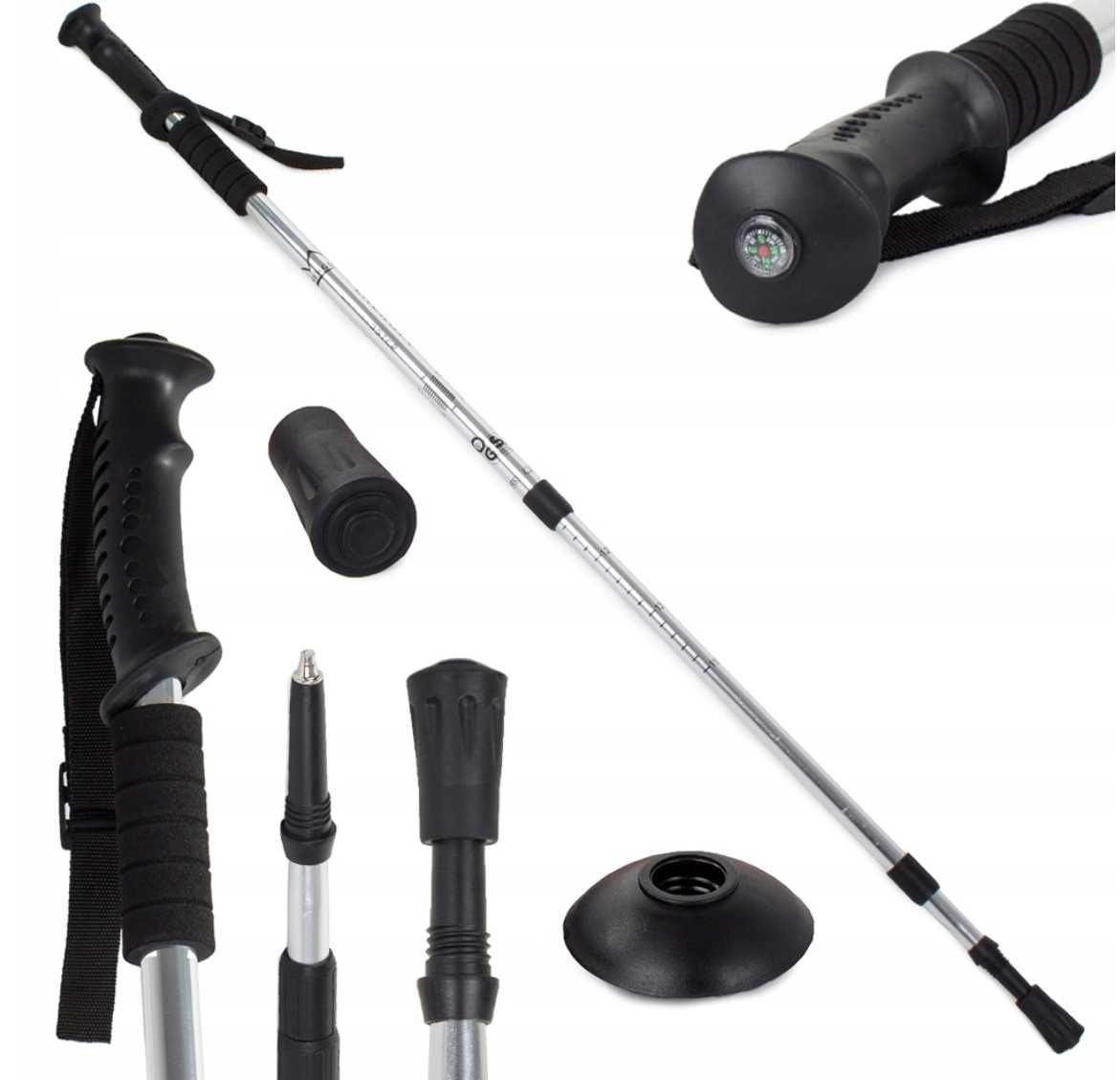KIJKI TREKKINGOWE do chodzenia nordic walking 63-135cm para 2 SZTUKI