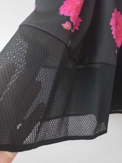 Desigual damska rozkloszowana spódnica 34 wysoki stan