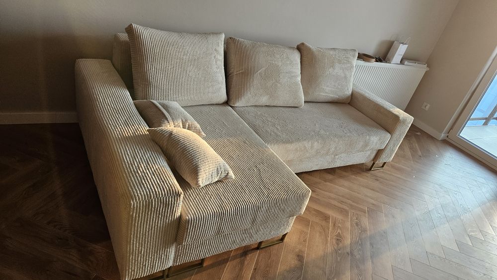 Narożnik beżowy uniwersalny Lewy/Prawy ,nowy,bardzo stylowy ,okazja