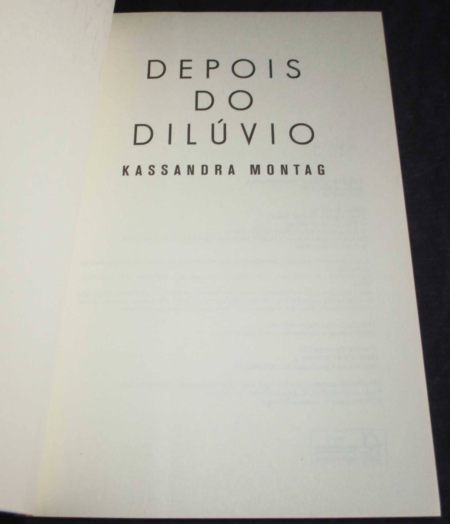 Livro Depois do Dilúvio Kassandra Montag