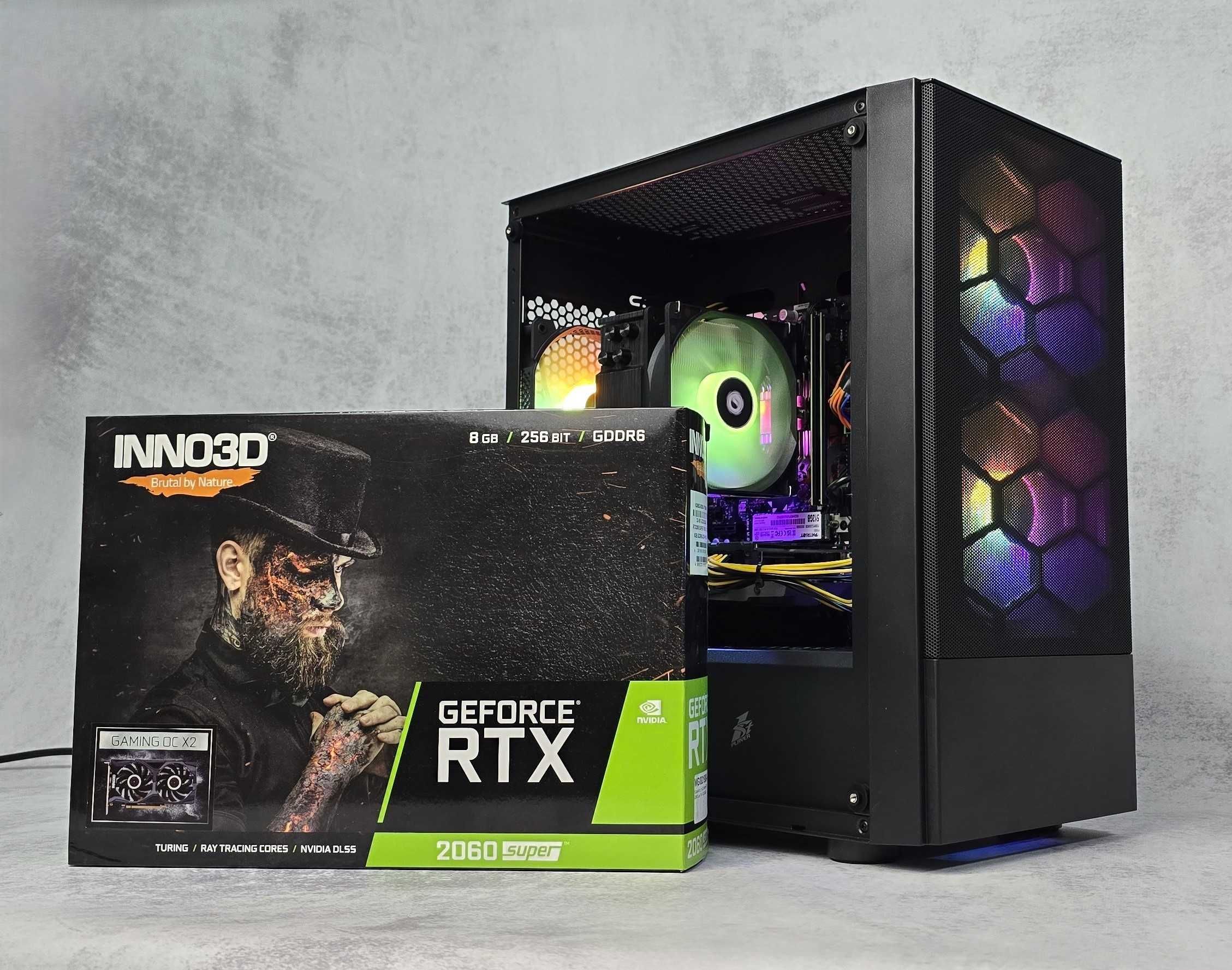 Ігровий комп'ютер Ryzen 5 5500 16/512 RTX2060 8Gb GDDR6 600W ПК Новий!