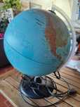 Candeeiro infantil mapa globo luminoso