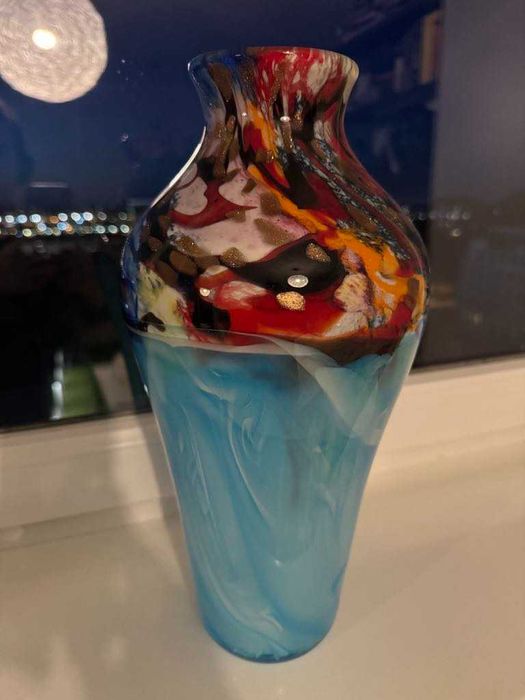 Ręcznie wykonany Wazon Szklany w Stylu Murano