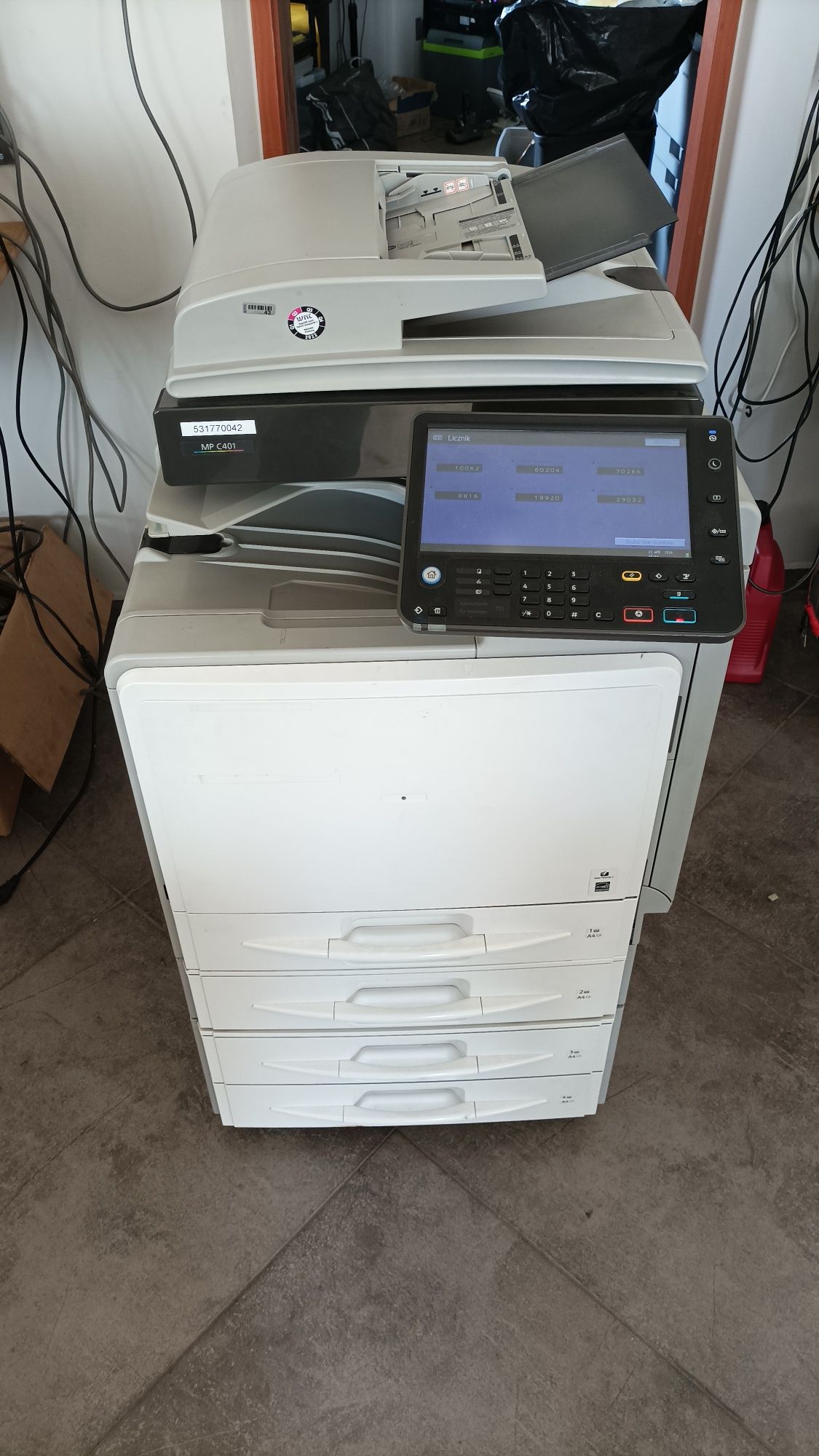 Urządzenie wielofunkcyjne Ricoh MP C401 drukarka skaner ksero Faktura