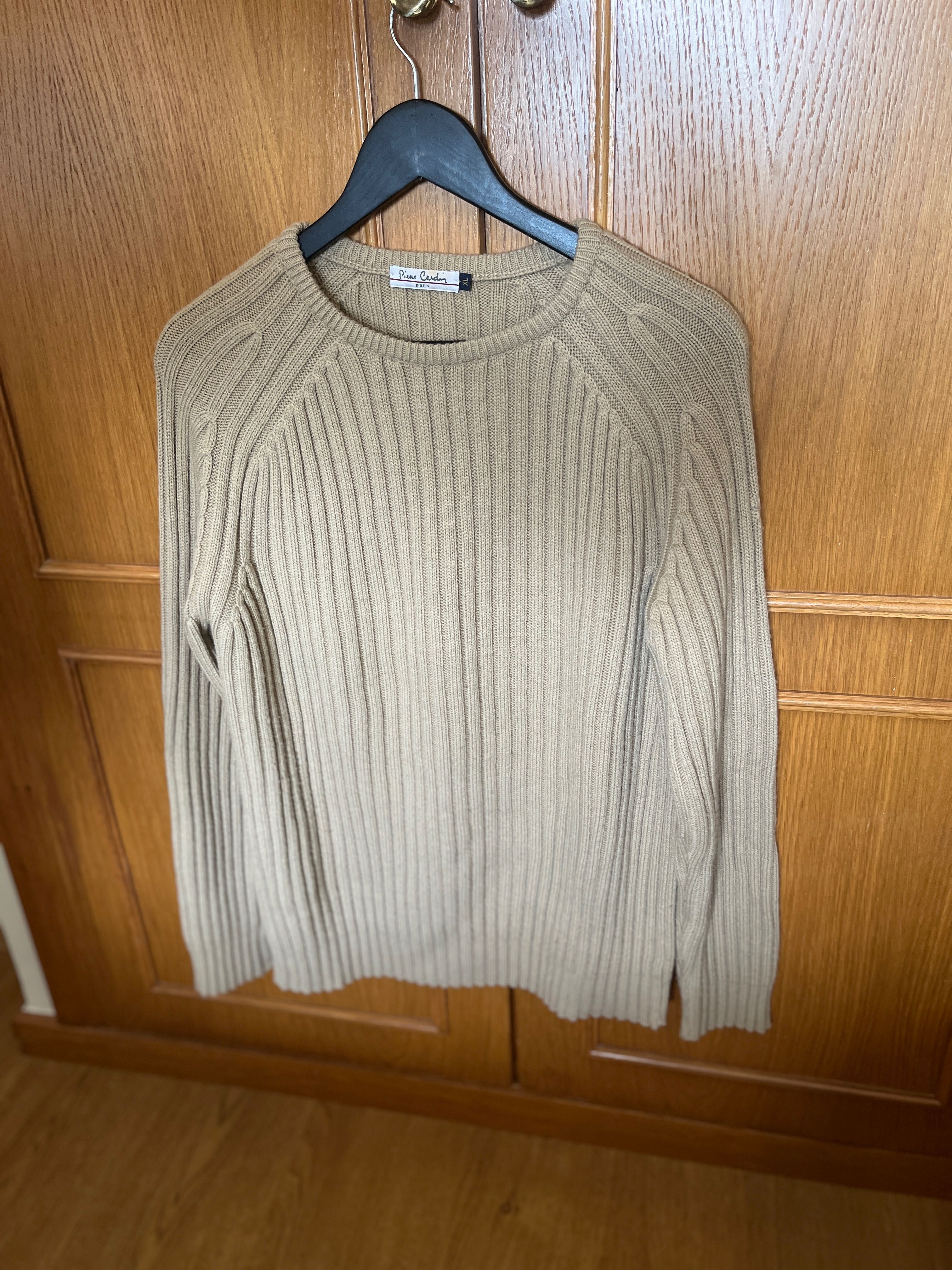 Camisola de Malha Grossa Pierre Cardin – Bege XL