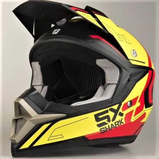 Capacete NOVO motocross/off-road Shark SX2 Bhauw Mate. Tamanho M