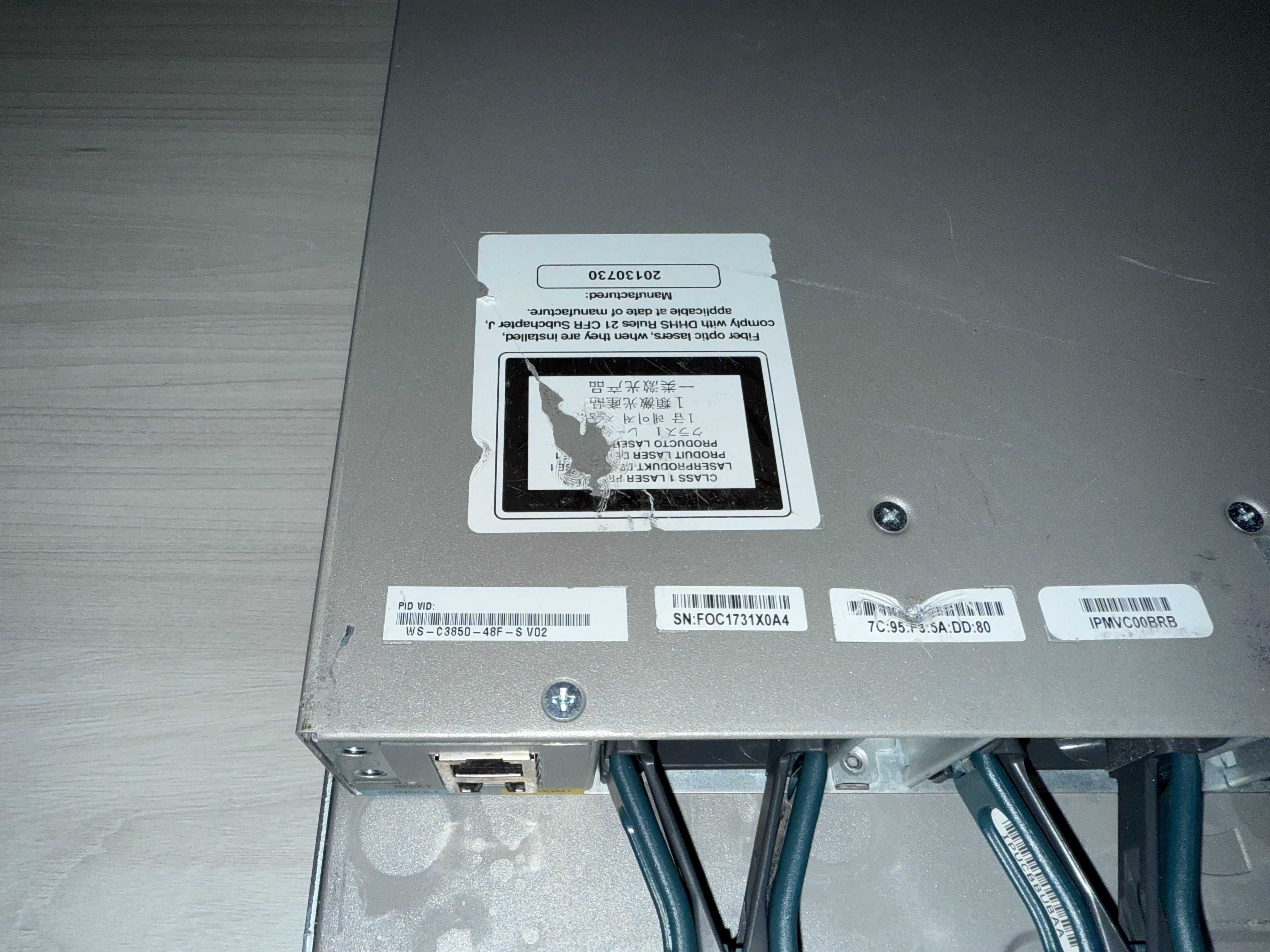 Коммутаторы Cisco Catalyst WS-C3850-48F-S + C3850-NM-2-10G нал/безнал