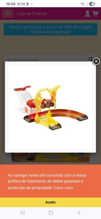 Pista carros Blaze Monster Machines - Aro de Fogo