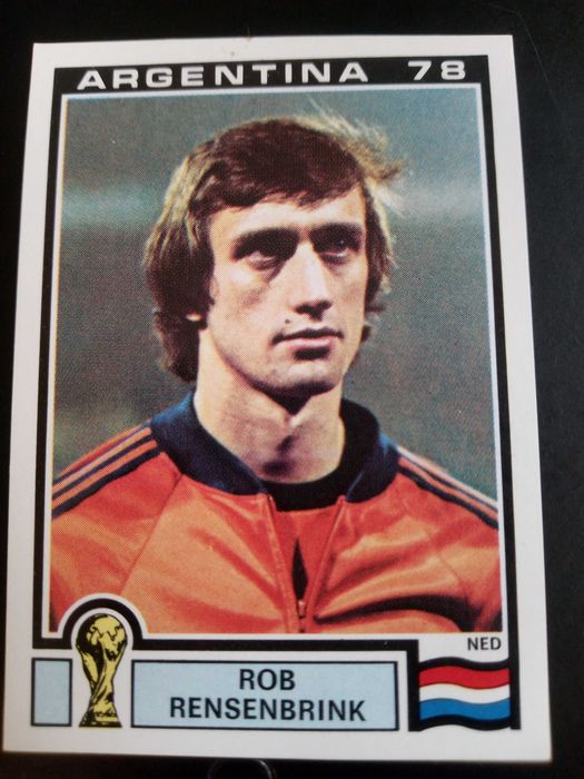 Cromo Panini World Cup Story de Rob Rensenbrink no Mundial 78