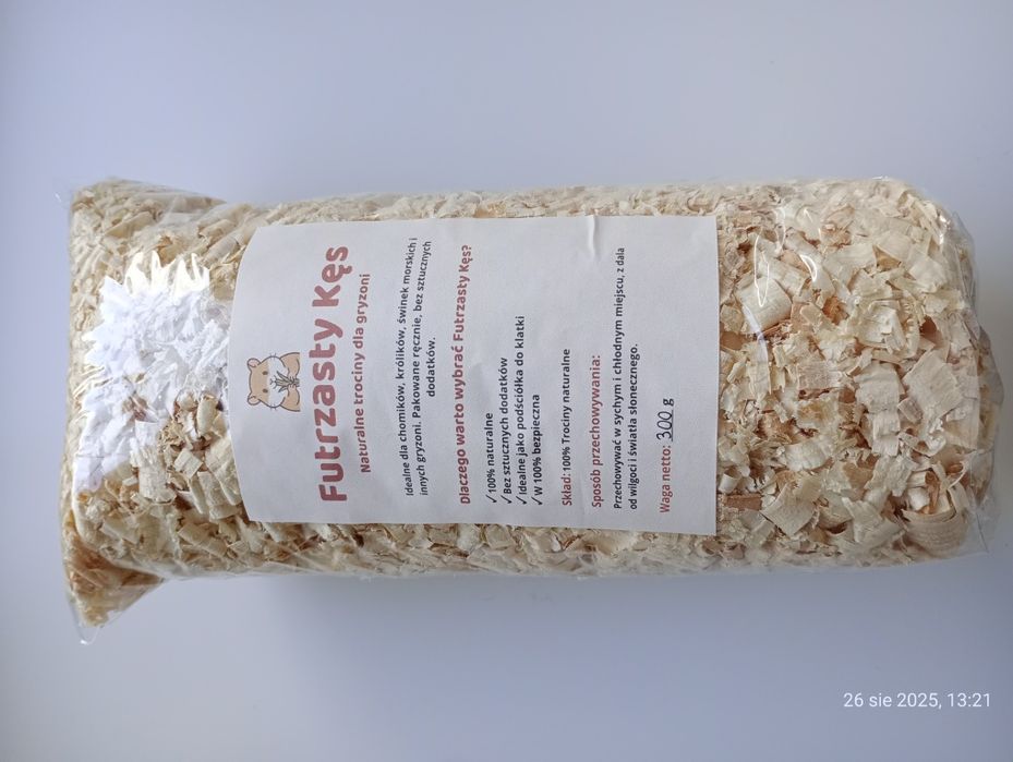 Trociny dla gryzoni Futrzasty Kęs 6 sztuk.