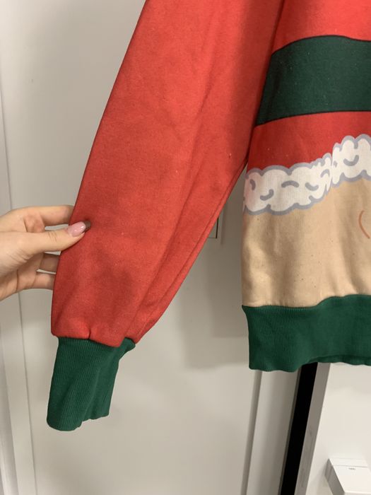 Bluza sweter swiateczny mikołaj z kapturem