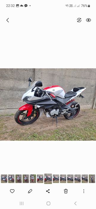 Yamaha YZF 125 R 125 koło kierownica licznik leflektor fotel czasza