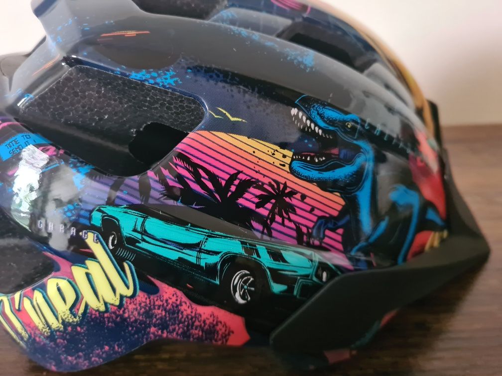 Kask dziecięcy MTB Oneal Flare Youth wzór dino rozm. 51-55 cm XXS/XS/S