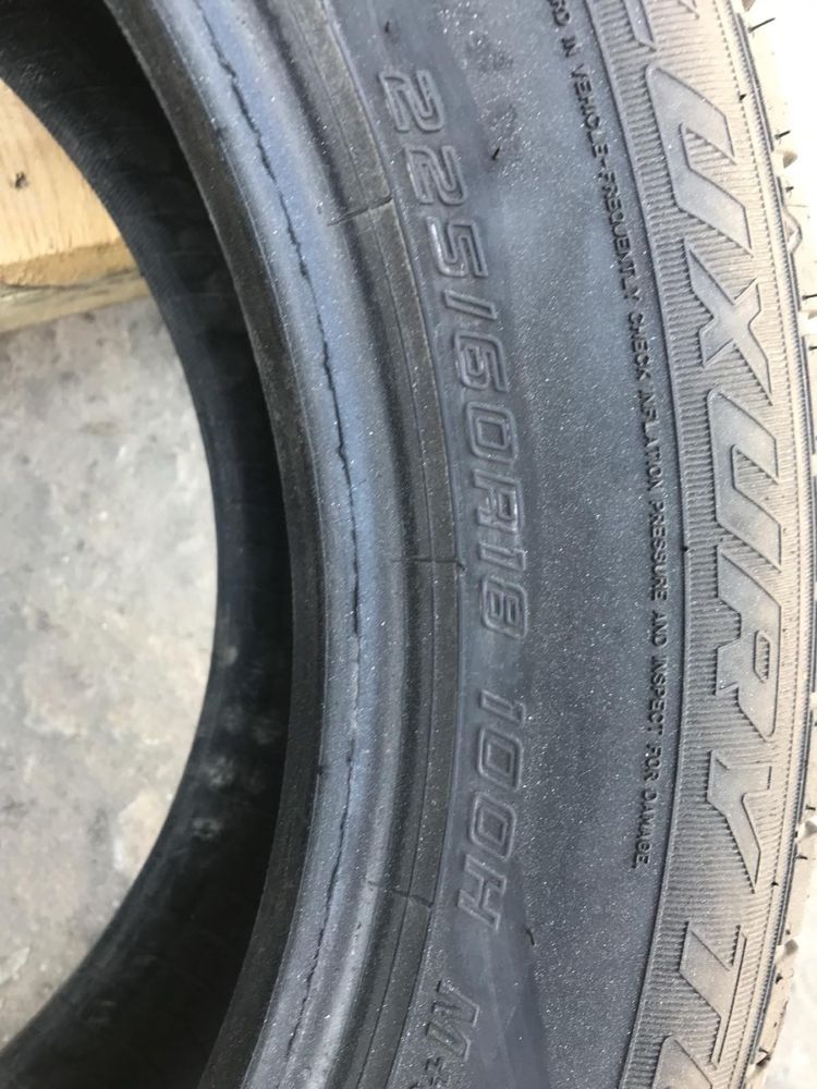 Mazama 225/60r18 резина шини комплект літо б/у склад