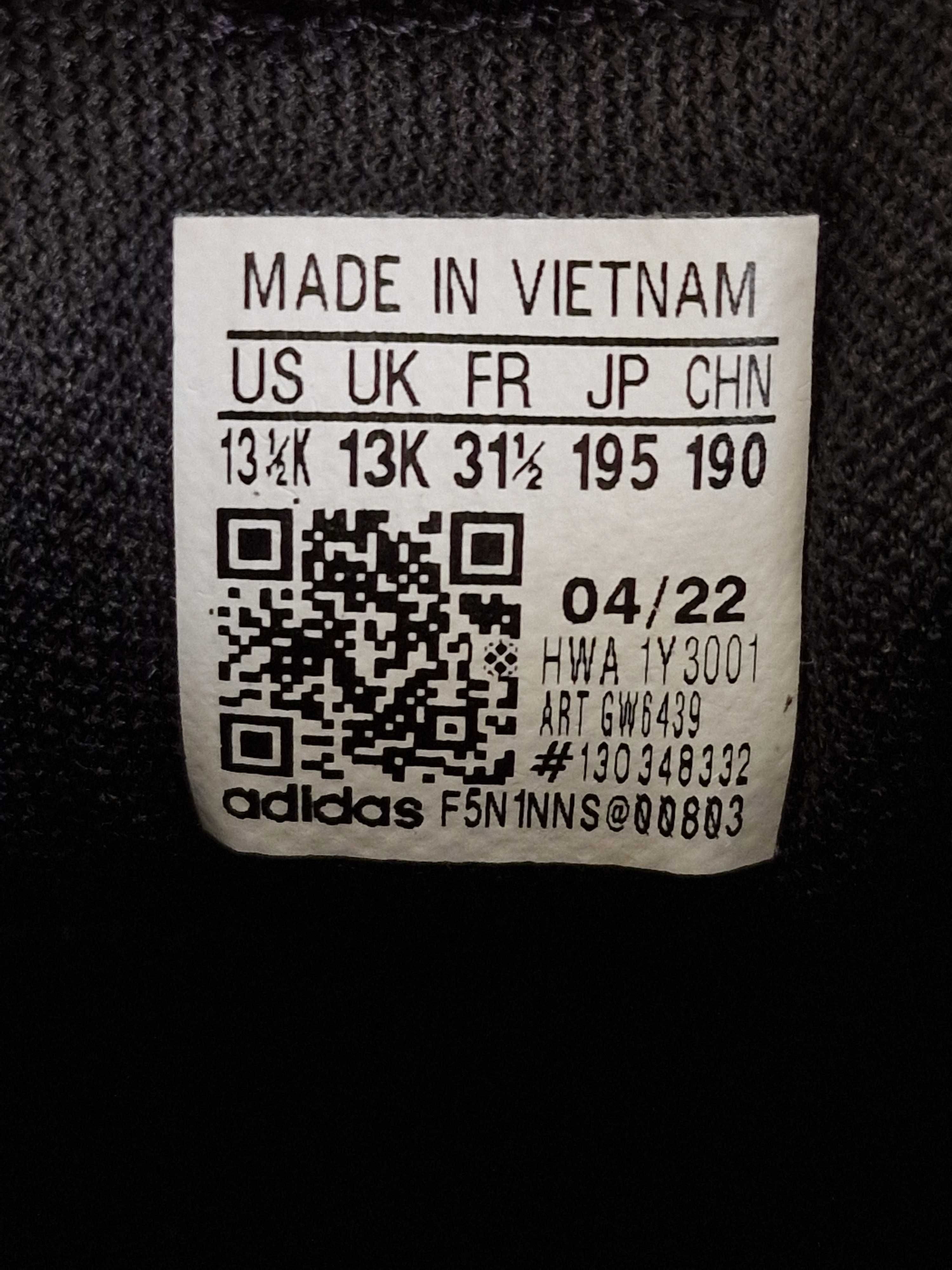 Кросівки Adidas Tensaur оригінал розмір 31 1/2