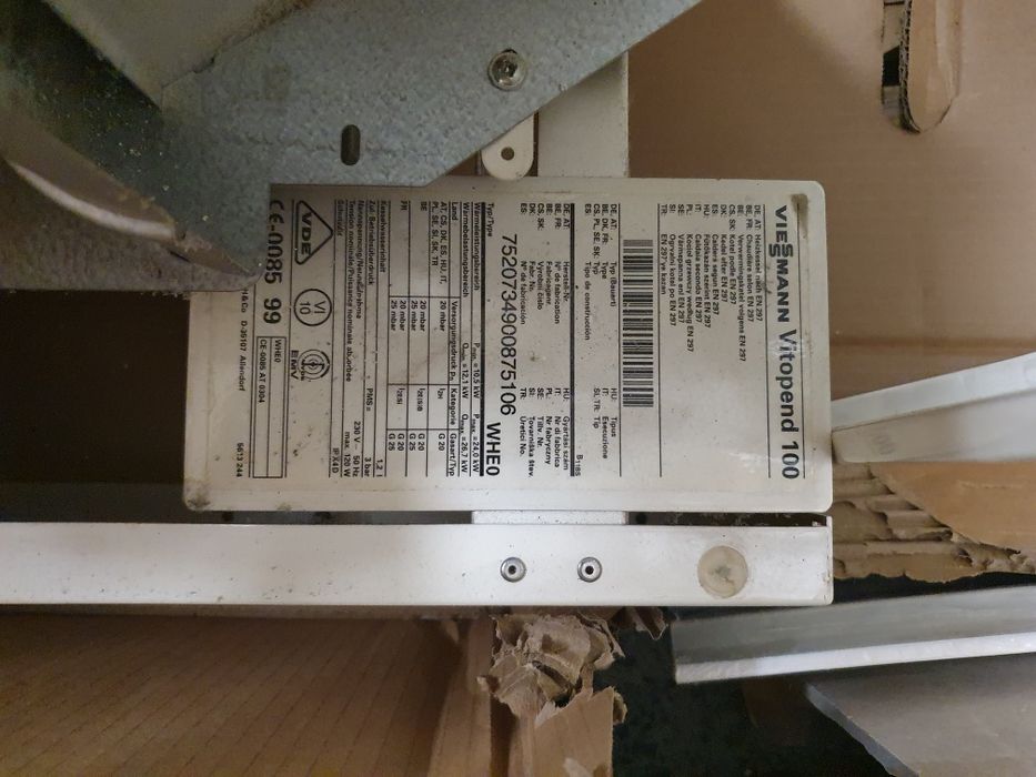 Viessmann piec gazowy dwuobiegowy Vitopend 100, zbiornik 100l