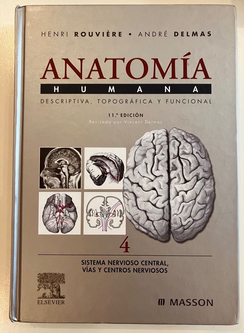 LIVROS Anatomía Humana 4 vol. - Rouvière & Delmas (11.ª edição)